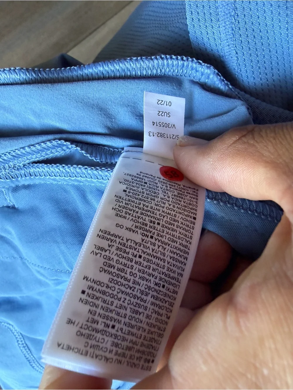 Athleta Light Blue Athletic Skort with Zip Pockets - Picture 15 of 16